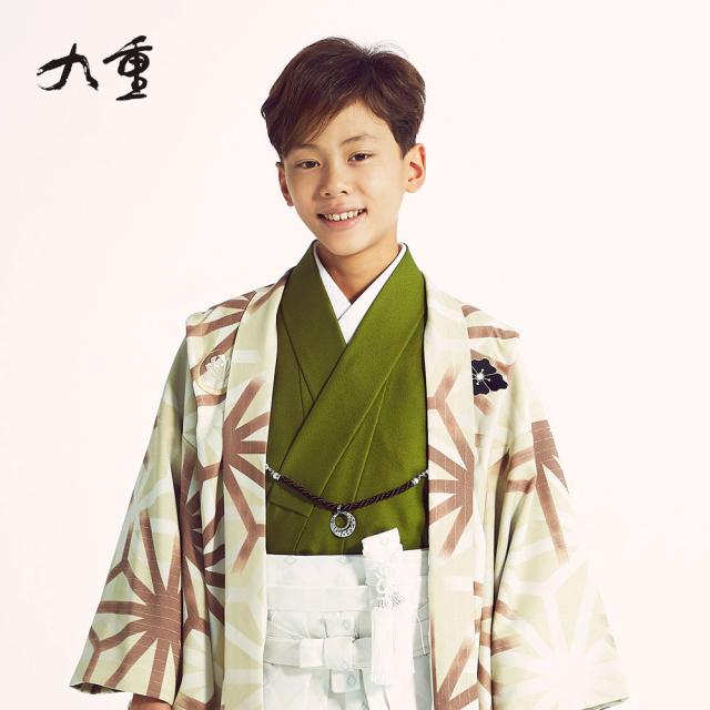 小学生 着物 ジュニア 男児 羽織 袴 レンタル 往復送料無料 九重